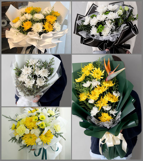 广东梅州市丰顺县潭江镇丹竹洋村白事花束代送
